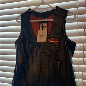 Harley Davidson leather vest